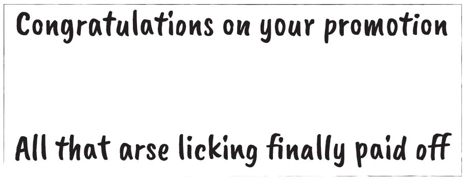 Arse Licker Personalised Promotion Banners