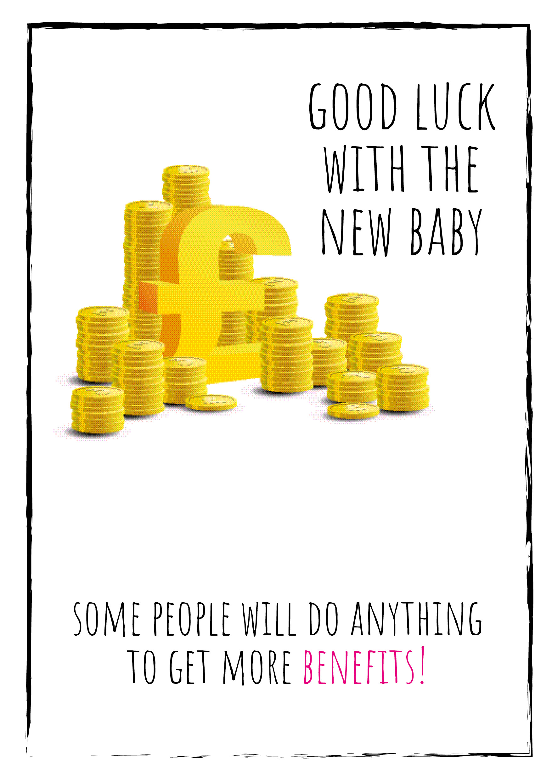 New Baby Benefits Personalised Baby Shower Maternity Leave Card