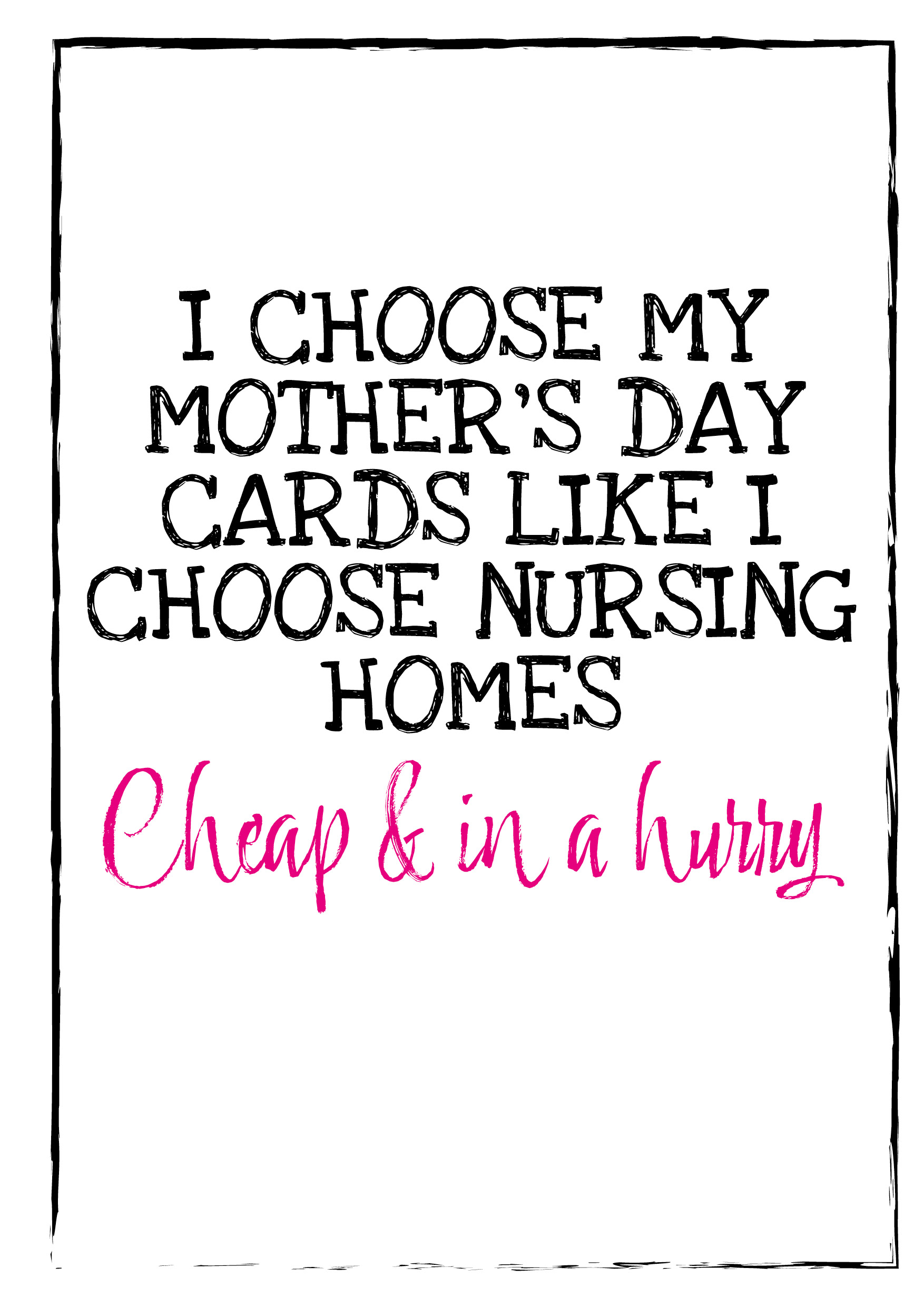 Mother's Day Nursing Home Card