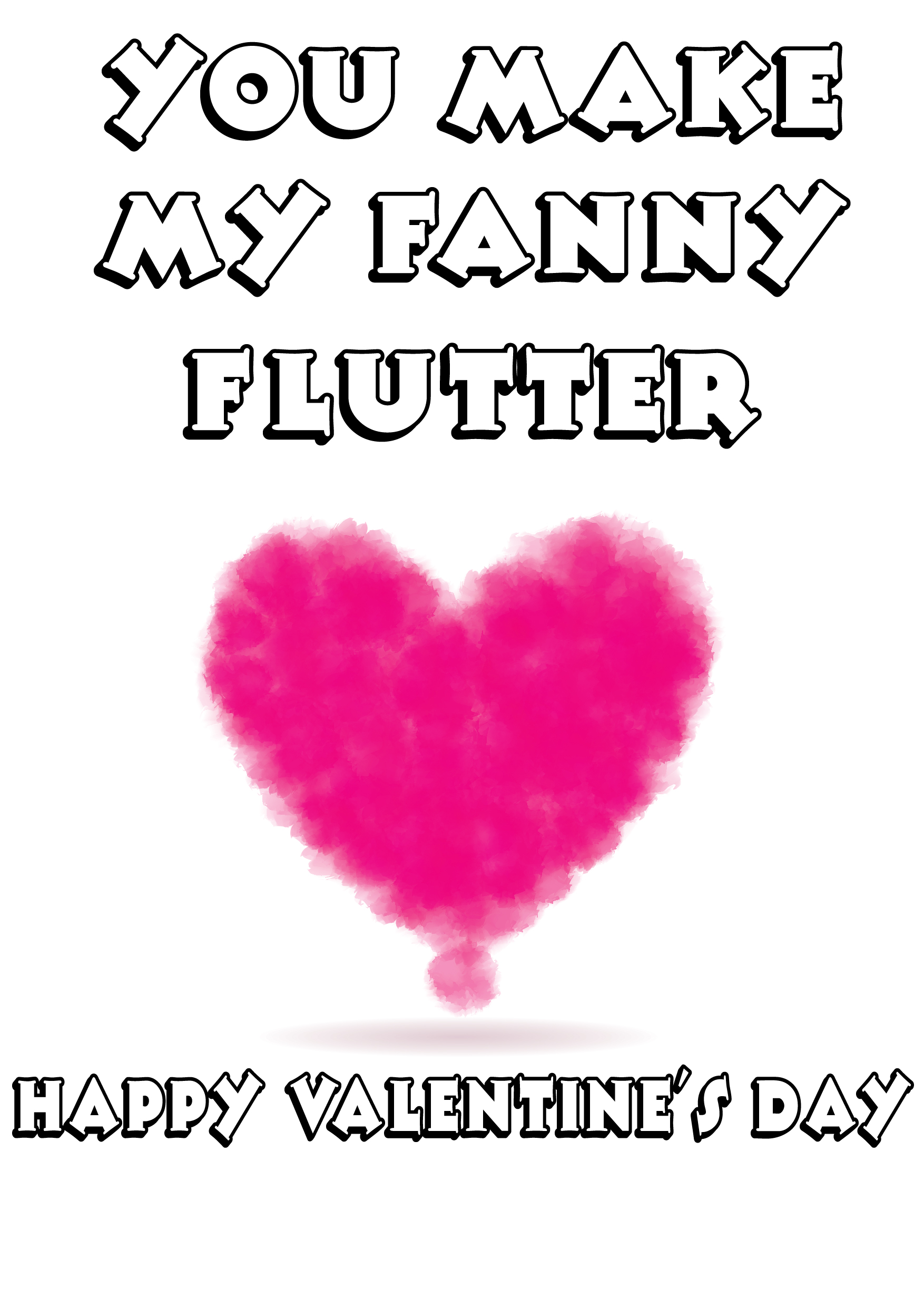 Fanny Flutter Valentine's Card