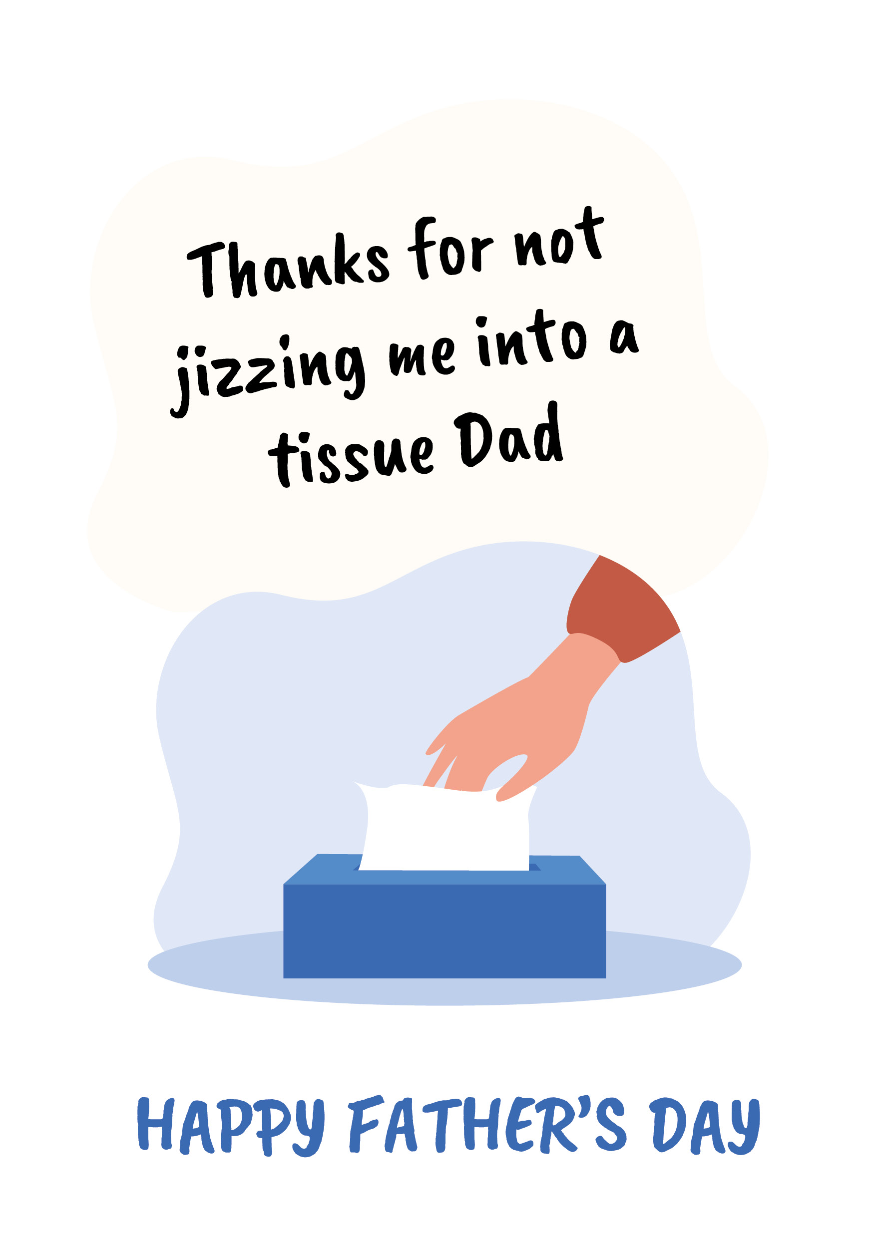 Father's Day Jizz Tissue Card
