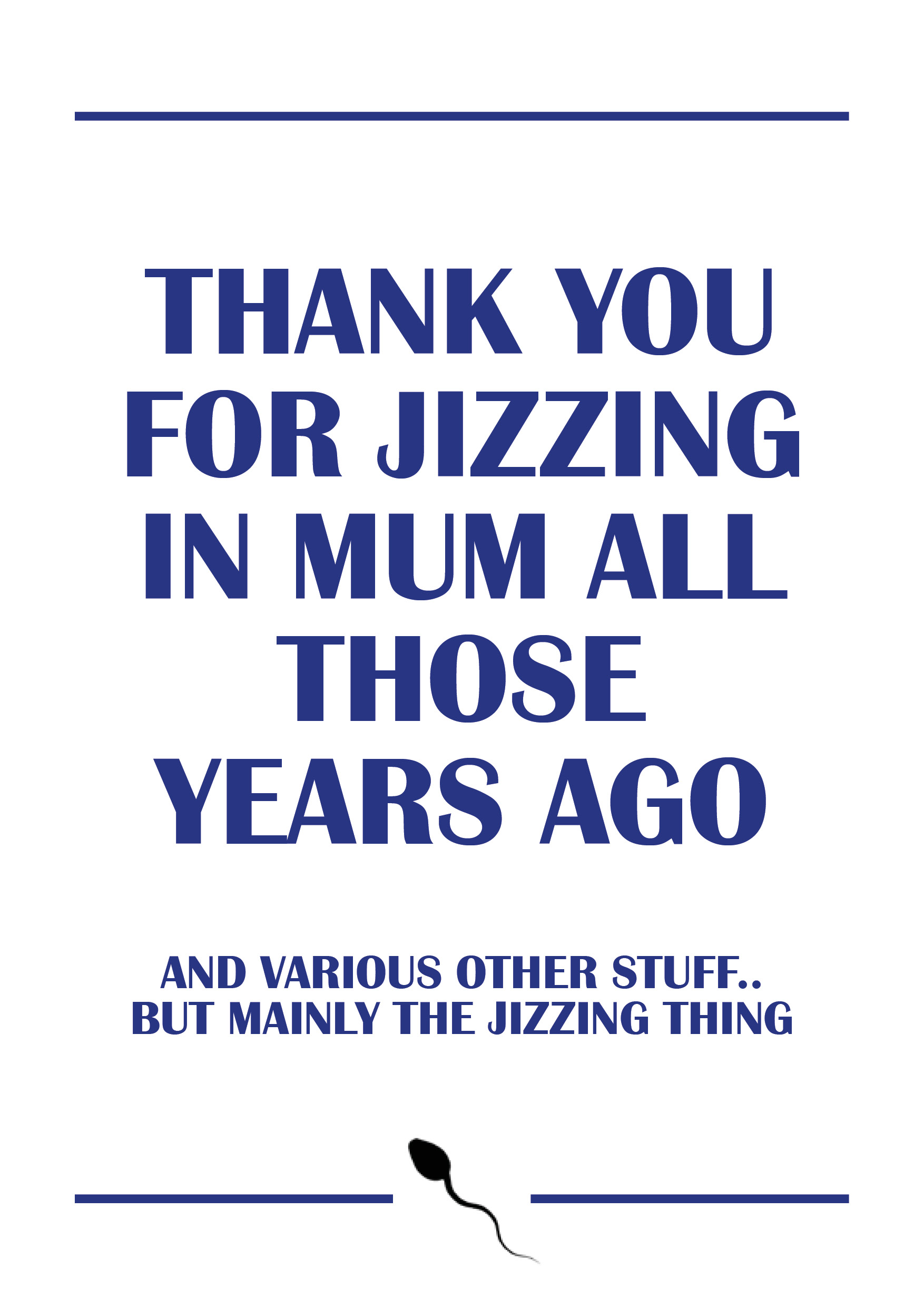 Father's Day Jizzing Card