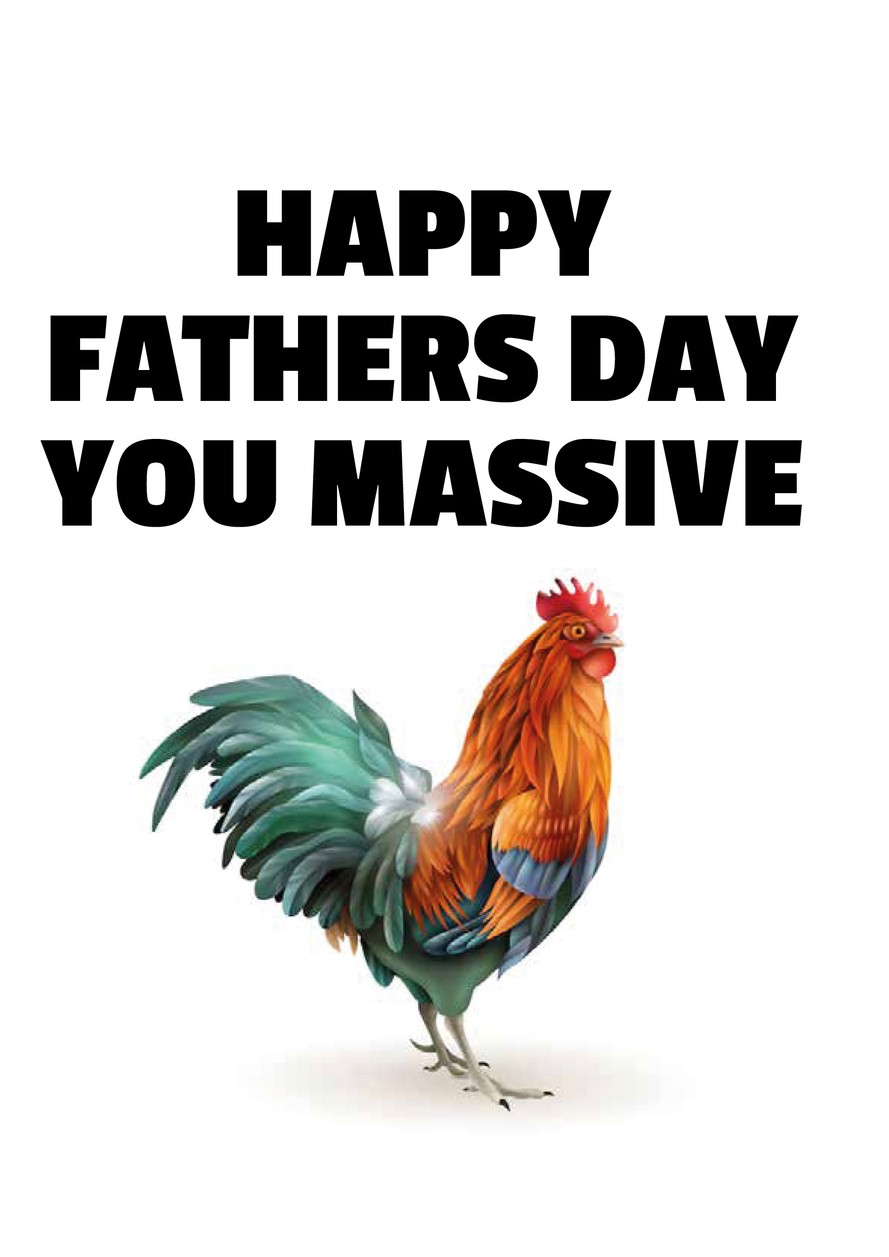 Father's Day Massive Cock Card
