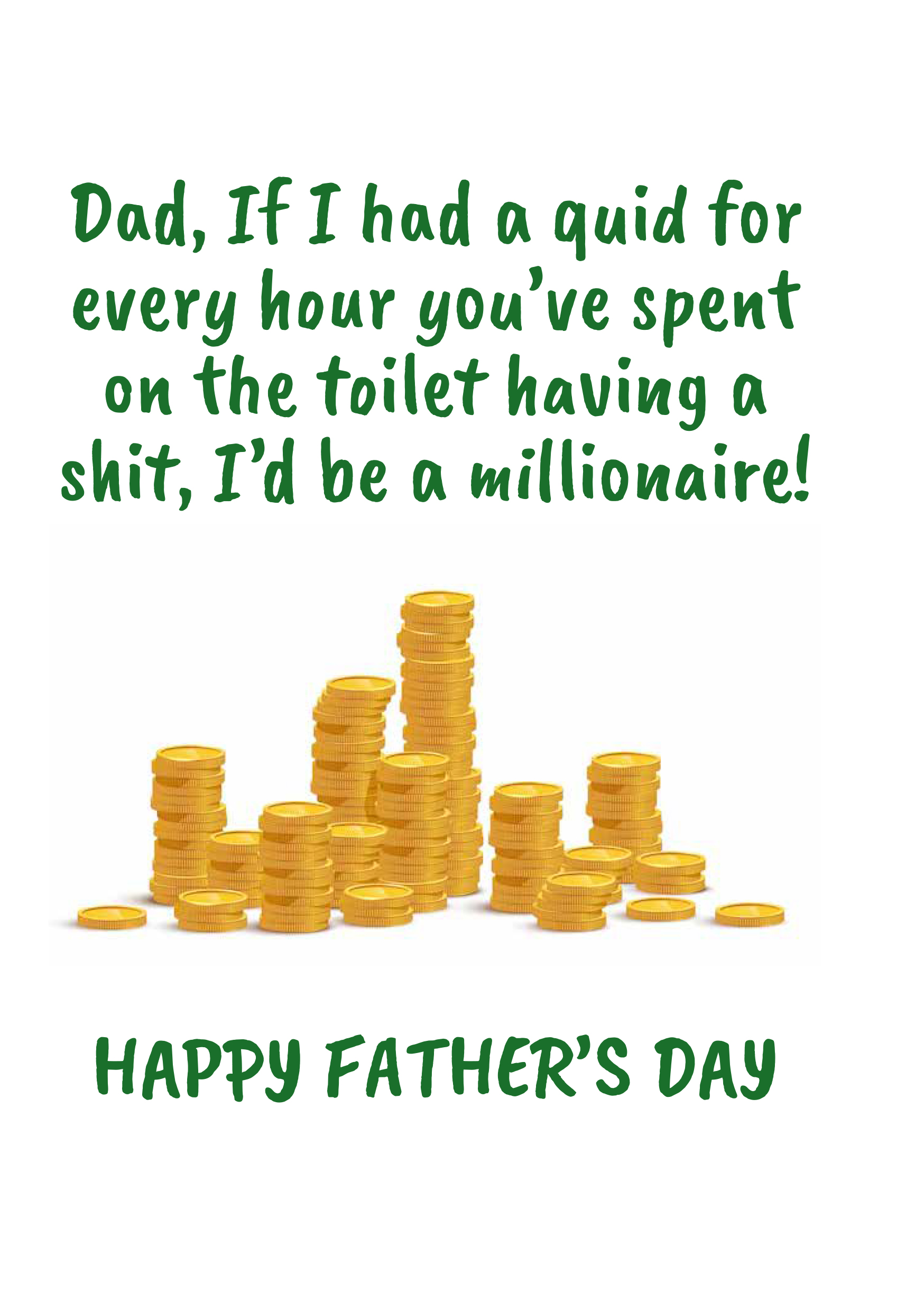 Father's Day Millionaire Card