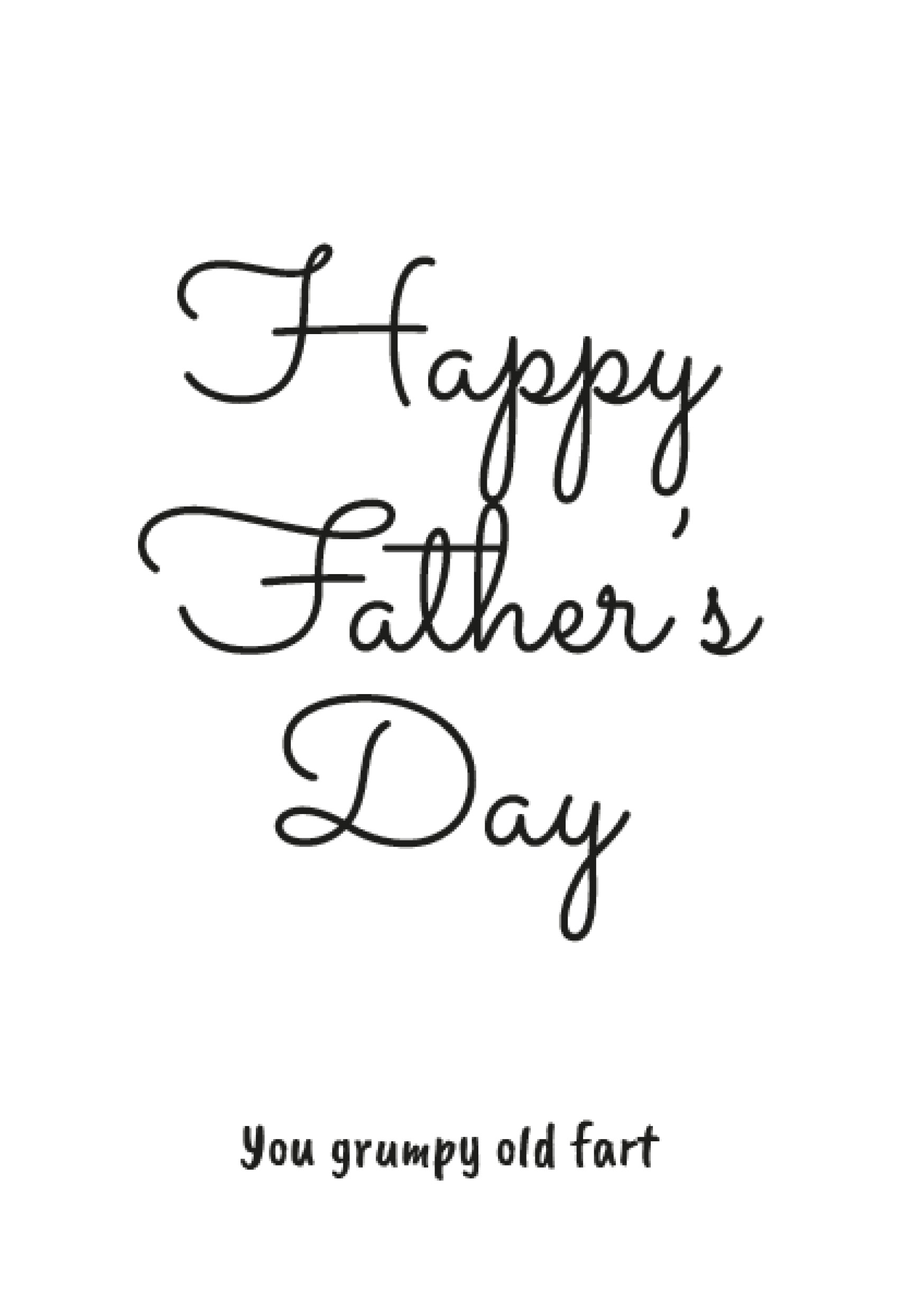Father's Day Old Fart Card