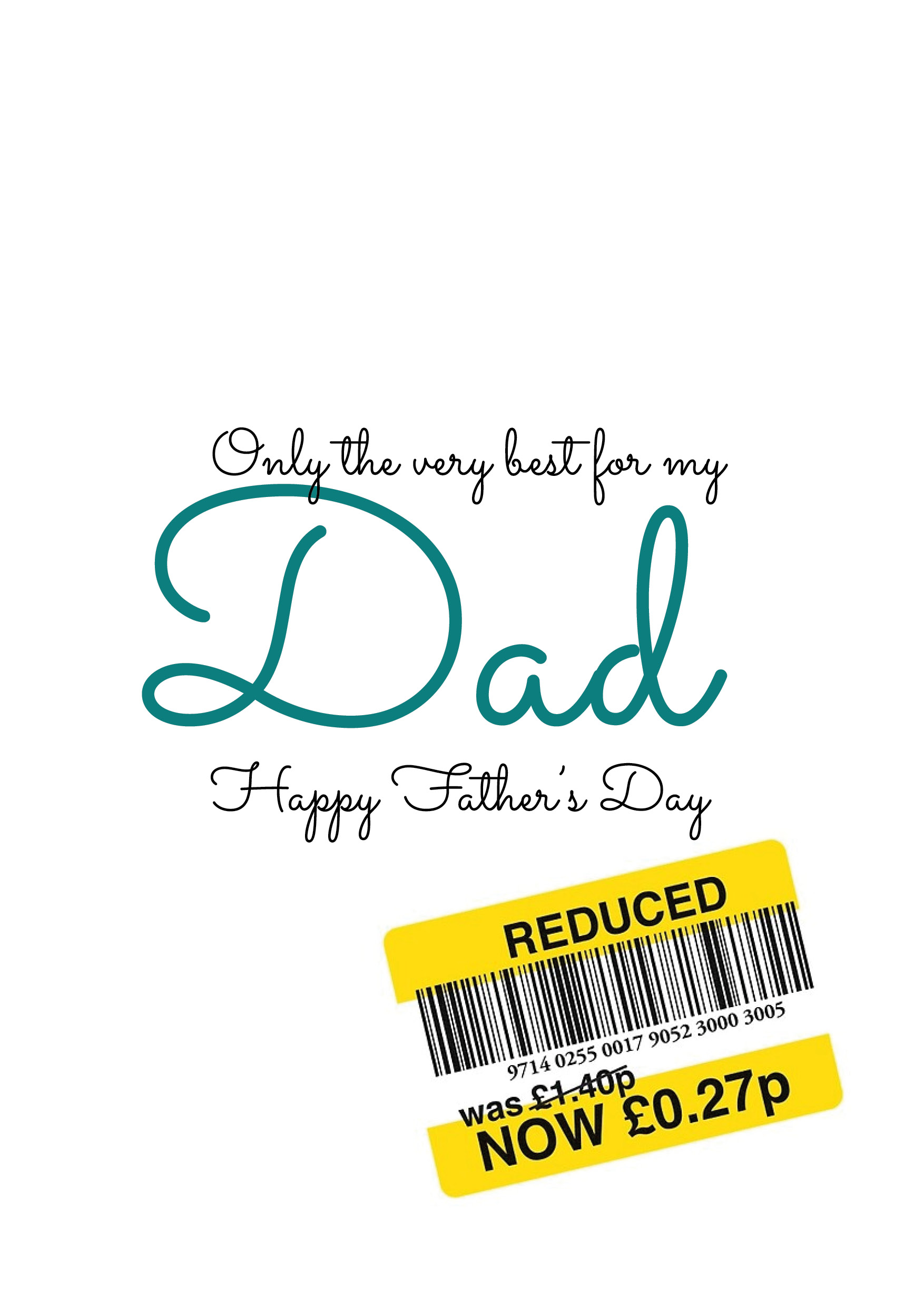 Father's Day Reduced Card
