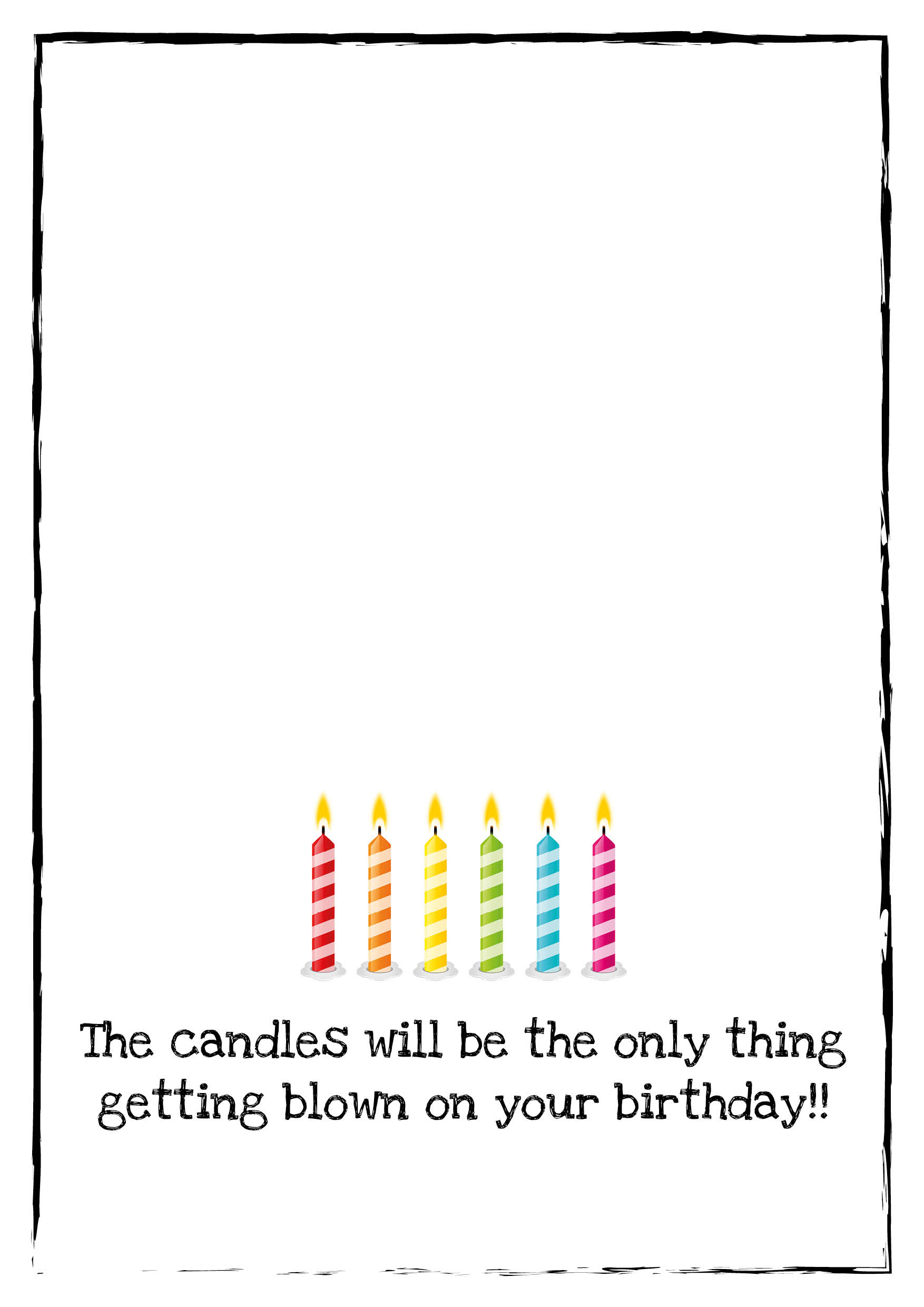 Candles Blown Only Personalised Birthday Card