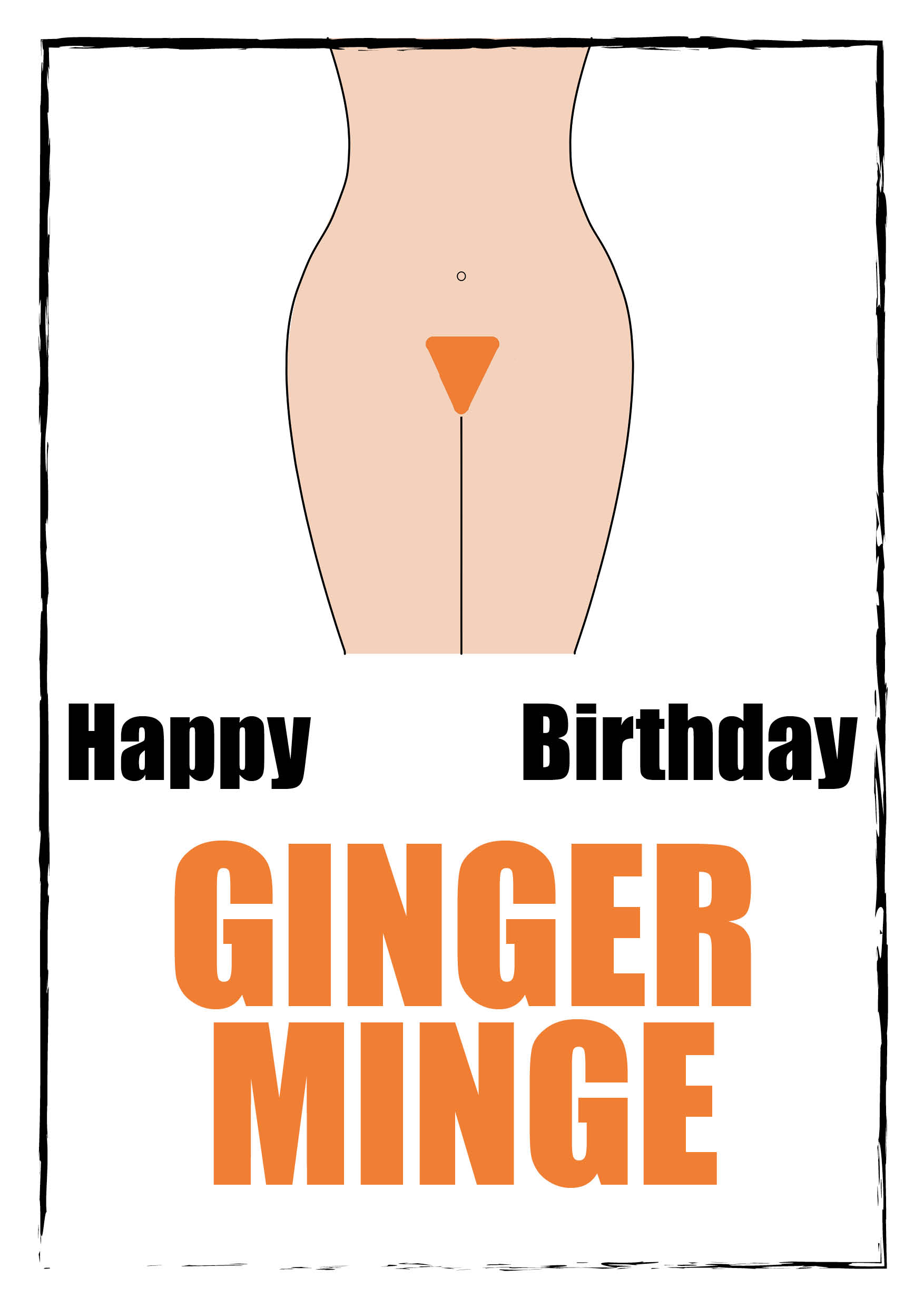 Ginger Minge Personalised Birthday Card