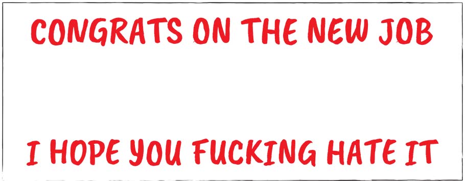 New Job I Hope You Hate It Personalised Leaving Banners
