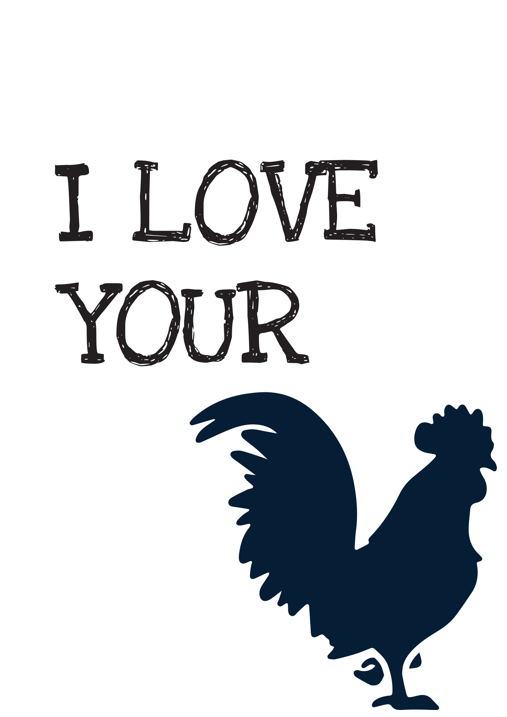 Love Your Cock Valentine's Card