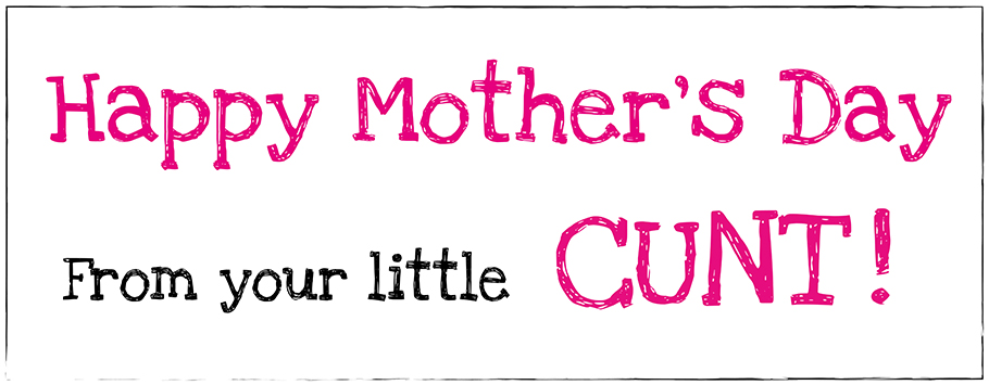 Mother's Day Little Cunt Banners - Pink