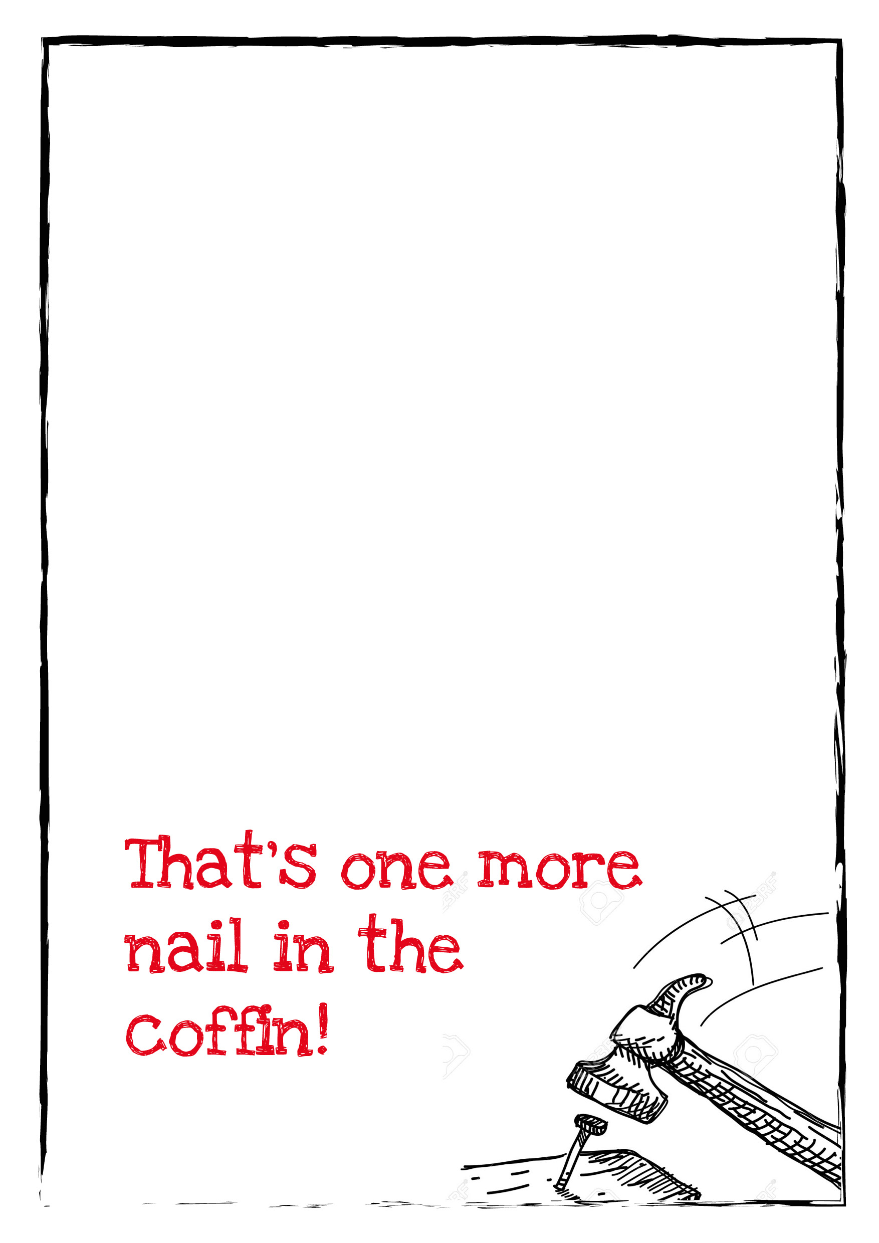 Nail In Coffin Personalised Birthday Card