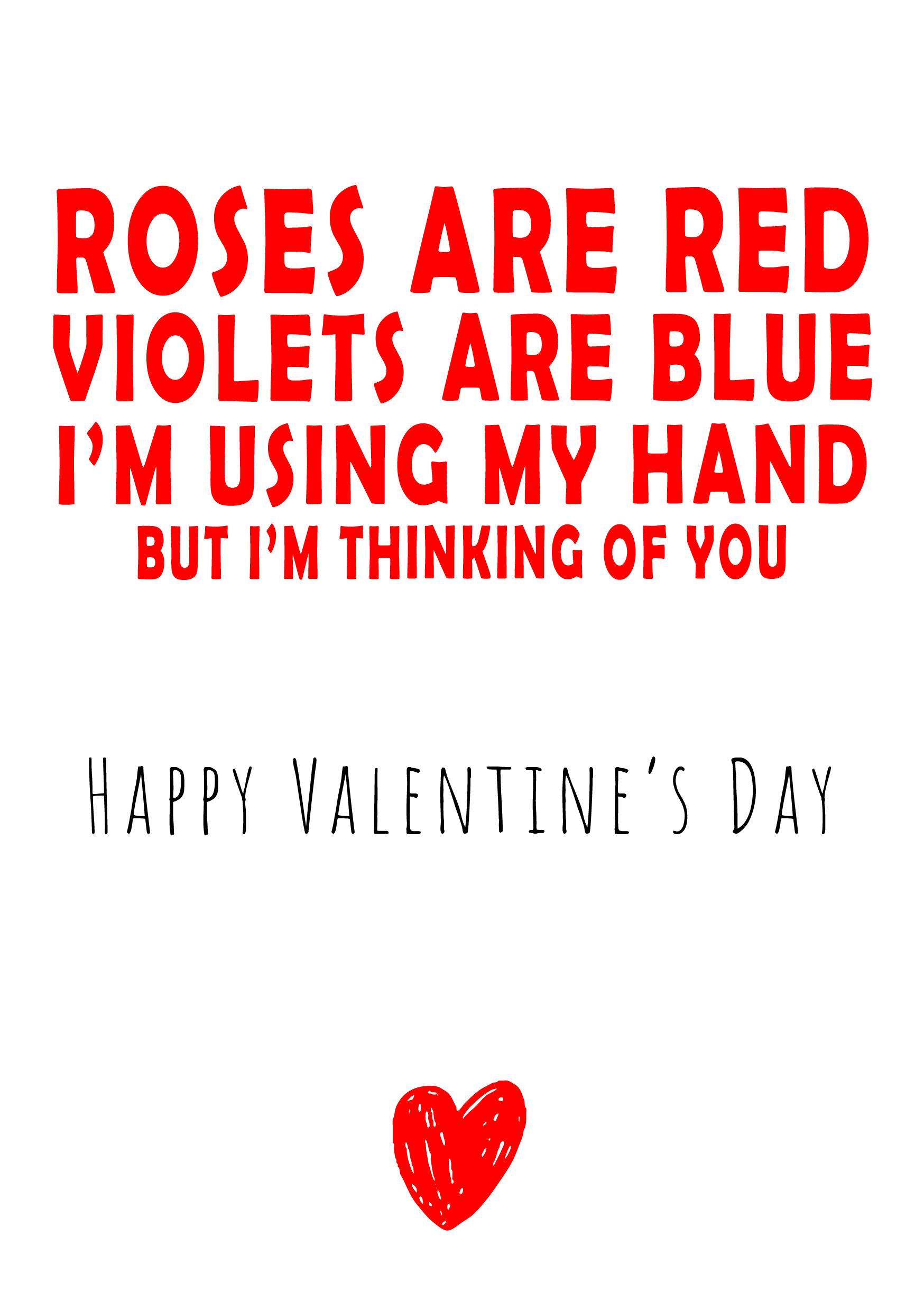 Roses Are Red Valentine's Card