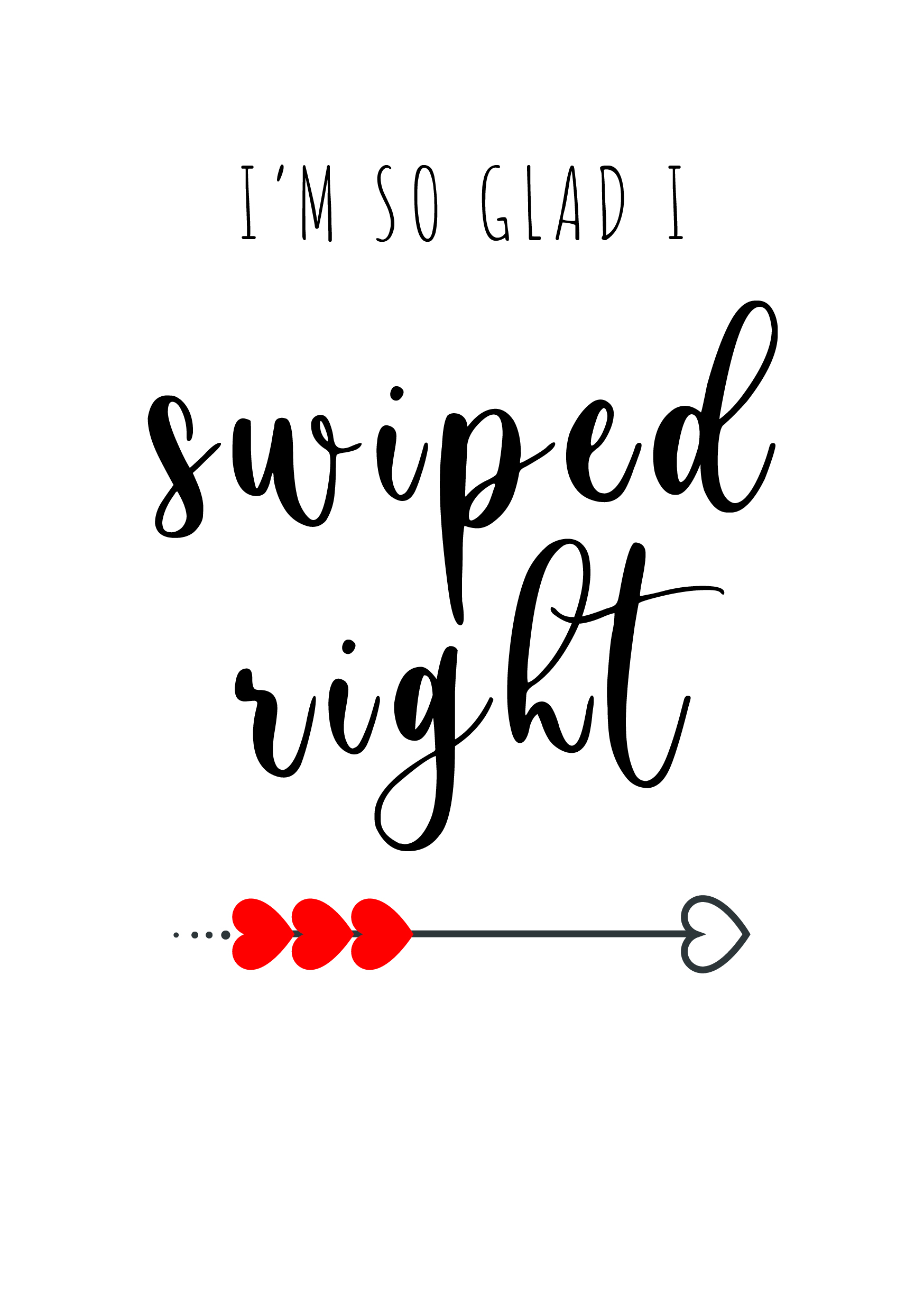 Swiped Right Valentine's Card