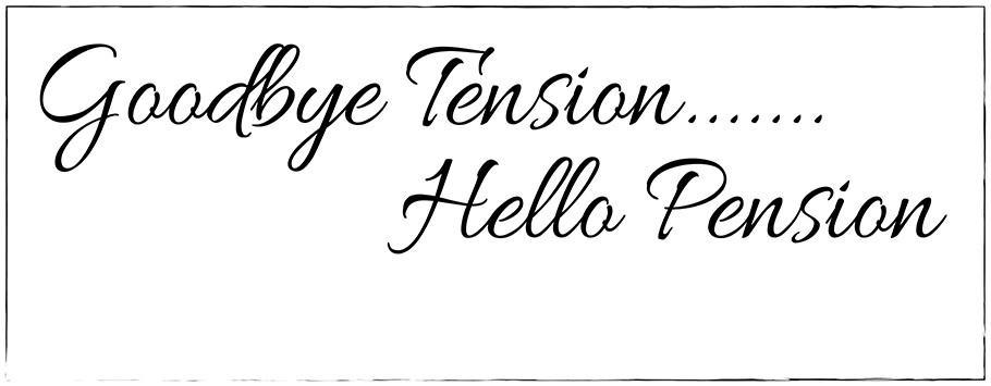 Goodbye Tension Hello Pension Personalised Retirement Banners